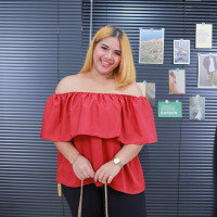 ราคา ส่งฟรี เสื้อครอปคนอ้วน เสื้อครอปไซส์ใหญ่ เสื้อครอปสาวอวบ พลัสไซส์ เสื้อครอปเปิดไหล่ เสื้อสาวอวบ ชุดออกงาน สายแฟชั่น A175 (22449911132)