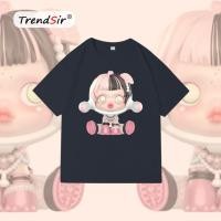ราคา TrendSir พร้อมส่งเสื้อโอเวอร์ไซส์ cotton oversize แขนสั้น Popmart Her Royal Highness 100 cotton 11สี M 3XL (23021613865)