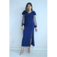 ราคา J57 เดรสสาวอวบ ผ้ายืดวูลเวฟ โบว์ยักษ์ใหล่ ผ้าแก้วตุ่ม แหวกหน้า (6054560791)