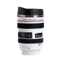 ราคา แก้วมักลายกล้องสุดสร้างสรรค์400มล แก้วกาแฟพร้อมฝา Caniam SLR เลนส์กล้องถ่ายรูปขนาด24 105มม 1 1กระบอกน้ำเก็บความร้อนแก้วน้ำชากาแฟพลาสติก (17238242011)