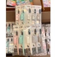 ราคา สุ่มสี ของแท้ พร้อมส่ง แปรงสีฟันจองกุก Denticon Wangta Toothbrush รุ่นทองชาโคลพาสเทล 13 ด้าม Denticon เดนติคอน (22787276654)