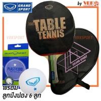 ราคา GRAND SPORT ไม้ปิงปอง พร้อมกระเป๋าใส่ รุ่น Flash พร้อมลูกปิงปอง 1 ดาว 6 ลูก รหัส 378275 (21491631482)