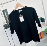 ราคา 037 เสื้อยืดยูนิคอกลมแขน 3ส่วน ฟรีไซส์ อก 36 40 23 (22702497304)