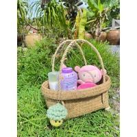 ราคา กระเช้ากระจูดทรงรี ทรงกลม เจาะก้น (22814366080)
