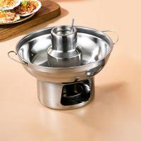ราคา หม้อไฟ ต้มยำ หม้อต้มยำ หม้อจิ้มจุ่ม ไม่มีปล่อง สแตนเลส ขนาด หม้อใส่ต้ม หม้อใส่แกง สแตนเลส (23008932248)