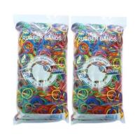 ราคา ยางรัดของวงเล็ก ขนาด1กิโลกรัม 2ห่อ ยางแฟนซี ตราแอปเปิล ยางรัดแกงคละสี (22847393415)