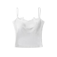 ราคา ฤดูร้อนสาวใหม่ Strapless Lace back เซ็กซี่ไหล่ปรับถ้วยคงที่สั้น Tank Top วัสดุไนลอน SLIM FIT (22738531418)