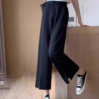 ราคา กางเกงขายาวแฟชั่นผู้หญิงผ้านิ่มมากใส่สบาย เอวยางยืด ผ้าเนื้อเรียบ (20565698014)