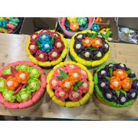 ราคา กระทงอาหารปลา กระทงดอกไม้ คละสี (22917519172)