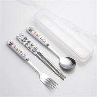 ราคา Sanrio ชุดเครื่องใช้บนโต๊ะอาหารลายการ์ตูนสำหรับเด็กชุดสองชิ้นลาย Hello Kitty ประกอบด้วยช้อนส้อมทนทานหนาของขวัญสำหรับเด็กปลอดสารพิษเครื่องครัวประจำวัน (22586042155)