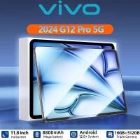 ราคา รับประกัน1ปี 2024ใหม่ ของแท้ VIV0 Tab 5G 12 1 แท็บเล็ต 8800mAh Tablet Andorid 13 0 โทรได้ Full HD 24 48MP แท็บเล็ตถูกๆ RAM16G ROM512G รองรับ 2ซิมการ์ด 8800mAh จัดส่งฟรี รองรับภาษาไทย หน่วยประมวลผล แท 