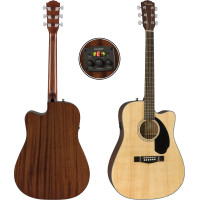 ราคา Fender CD 60S Top Solid Spruce Electric Acoustic Guitar กีต้าร์โปร่ง กีตาร์ไฟฟ้า เฟนเดอร์ หน้าไม้แท้ รุ่น CD60S (14015550649)
