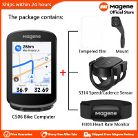 ราคา Magene ระบบนำทาง GPS หน้าจอสัมผัสคอมพิวเตอร์ GPS จักรยาน C506ขนาด2 4นิ้วพร้อมเครื่องวัดความเร็วจักรยานถ่ายโอนข้อมูลแบบ Wifi bluetooth (22784490330)