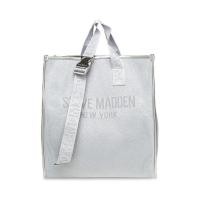 ราคา Steve Madden รุ่น BDEREK กระเป๋าทรงโท้ทผู้หญิง สีเงิน (21678942148)