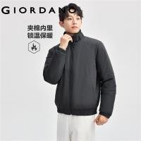 ราคา GIORDANO Men Jackets Stand Collar Zip Front Warm Jackets Snap Button Pockets Simple Fashion Casual Padded Jackets 01074683 (22920871131)