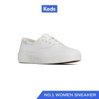 ราคา KEDS รองเท้าผ้าใบ แบบผูกเชือก รุ่น CHAMPION GENDER NEUTRAL LEATHER สีขาว WH67979 (21898216367)