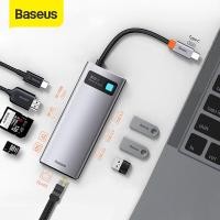 ราคา Baseus USB C HUB Type C ถึง HDMI ที่รองรับ USB 3 0 Adapter 11 9 8 in 1 Type C HUB Dock RJ45 SD Reader PD 100W Charger สำหรับ MacBook Pro Air USB C Splitter (10727194651)