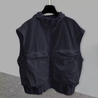 ราคา อเมริกันขนาดใหญ่ Workwear เสื้อกั๊กแขนกุดสําหรับชายฤดูร้อนหลวม Fit Multi Pocketed Casual Tank Top Jacket (22517809859)