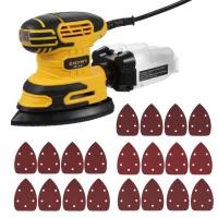 ราคา เครื่องขัดทรายละเอียด13000 OPM เครื่องขัดทรายไฟฟ้าขนาดกะทัดรัดพร้อมแปรงเก็บฝุ่น220วัตต์เครื่องขัด1 6Amp พร้อมกระดาษทราย20ชิ้นและกล่องฝุ่นใสสำหรับงานไม้ที่มีพื้นที่แคบ (21592561335)