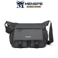 ราคา MENSPE กระเป๋าผู้ชายกระเป๋าสะพายข้างกระเป๋าสะพายไหล่กระเป๋าเอกสารแบบสบายๆกระเป๋าสะพายความจุมากป้องกันการโจรกรรมกระเป๋าลำลองกระเป๋าเอกสารผู้ชายแฟชั่นกันน้ำผ้าอ๊อกซ์ฟอร์ดสำหรับกีฬาการเดินทางบนถนนกลางแจ้