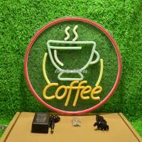 ราคา ป้ายไฟLED ป้ายไฟนีออน ป้ายไฟอะคริลิค ป้ายไฟหน้าร้าน ป้ายไฟ Coffee แบบเสียบปลั๊กไฟ ป้ายไฟตกเเต่งร้าน (21351551946)