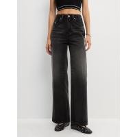 ราคา Pomelo กางเกงยีนส์เอวกลางขากว้าง Mid Waist Wide Leg Jeans (23030170139)