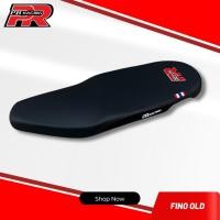 ราคา เบาะมอเตอร์ไซค์ เบาะปาด รุ่น Fino เก่า สีดำโลโก้ PR (22443054880)