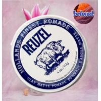 ราคา REUZEL Clay Matte Pomade โพเมดสีขาว สำหรับจัดแต่งทรงผม (20848779591)