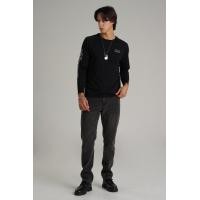 ราคา Mc jeans เสื้อยืดแขนยาวผู้ชาย คอกลม สีดำ MTTZ811 (22599831158)