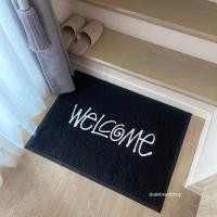 ราคา ส่งฟรี 676 พรม WELCOME stussy พรมดักฝุ่น เนื้อ PVC ขนาดใหญ่ 60x80cm (19783041587)
