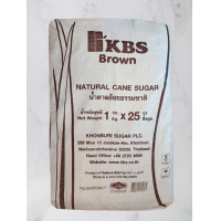 ราคา น้ำตาลทรายธรรมชาติเพื่อสุขภาพ KBS 25 100 กก Healthy Natural Brown Sugar KBS 25 100 kg (9540906927)