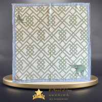 ราคา ผ้าเช็ดหน้าผ้าไหม ผ้าแนบกิ้น 18 x18 นิ้ว Silk handkerchief napkin 18 x18 inches Floral set จิม ทอมป์สัน Jim Thompson (22919310827)