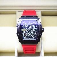 ราคา Hot Sale 2023 new Richard War II Devils automatic non mechanical mens watch high end trendy barrel type silicone leisure men (19426704075)