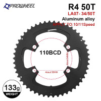 ราคา PROWHEEL 110BCD four claws Road Bicycle Sprockets Double Chainwheel 34T 50T Chainring 9 10 11 Speed Bike Tooth plate Parts (13637896449)