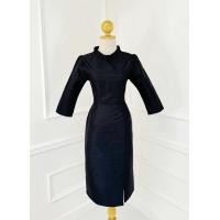 ราคา N518 ชุดเดรสผ้าไหมญี่ปุ่น ทรงเดรสจิตรดา ผ่าหน้าคอจีนแขนศอก (22355270476)