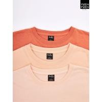 ราคา YuenPuen ซื้อเป็นเซตถูกกว่า 1 เซต 3 ตัว เซตโทนส้ม เสื้อยืดคอกลมแจนสั้น สีส้มอ่อน สีโอรส และสีส้มอิฐ (22325761923)