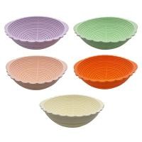 ราคา Bread Proofing BasketSilicone Round Bread Foldable Sourdough Baking Basket Waterproof Proofing Bowls (22199772175)