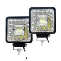 ราคา ไฟสปอร์ตไลท์รถยนต์ สปอร์ตไลท์ LED เหลี่ยม 4 นิ้ว 16 เม็ด หนา 12 24V (23041684712)