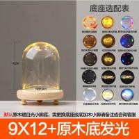 ราคา ฝาครอบกันฝุ่นแบบใสเรืองแสงฝาครอบแก้วลายดอกไม้วินเทจของตั้งโชว์แบบประกอบและลงสีเองของตั้งโชว์ DIY ของตั้งโชว์ตั้งโต๊ะกล่องโชว์ (10577126019)