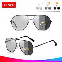 ราคา TANCO 2066 แว่นตากันแดดเลนส์เปลี่ยนสีโพลาไรซ์แฟชั่นสำหรับผู้ชายป้องกันแสงสะท้อนแว่นตากันแดดสำหรับขับรถตกปลาการป้องกันการสะท้อนแว่นกันแดดสไตล์เรโทรเลนส์กรอบโลหะ UV400 (20424494376)