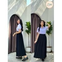 ราคา กระโปรงพลีทจีบใหญ่ ความยาว30 40 เอว free size23 27 XL28 48 XXL49 64 พร้อมส่งมีทุกไซส์ (19655311651)