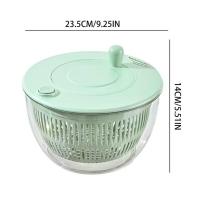 ราคา ที่สลัดน้ำผัก ตะกร้าล้างผัก Salad Spinner 4L Vegetable Washing Machine (22860792328)