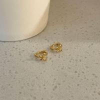 ราคา Suwann na shop ต่างหู ต่างหูเงินแท้ ต่างหูห่วง ห่วงโบว์ สีเงิน ทอง 6mm (22968568344)