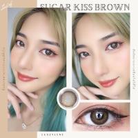 ราคา คอนแทคเลนส์ Sugar kiss Brown Gray Luxzylens ขนาดกลาง รุ่นฮิตล่าสุดจากเกาหลี (17510215393)