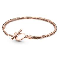 ราคา ใหม่สตรีหัวใจ T รูปหัวเข็มขัดงูกระดูกโซ่สร้อยข้อมือเครื่องประดับ DIY ของขวัญแฟชั่นแสงหรูหรากำไลสำหรับผู้หญิง (22411348308)