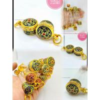 ราคา ตะกรุดเงิน ปลอกตะกรุด หลอดตะกรุด ตะกรุดเงินลงยาคละสี งานชุบทองอย่างดี แถมหลอดพร้อมใช้ (21732970044)