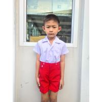 ราคา ชุดอนุบาลชาย ชุดอนุบาล ชุดนักเรียน เสื้ออนุบาลชาย กางเกงอนุบาลสีแดง เอวกระดุม เสื้อเอวกระดุม ผ้าโทเร KIDDY ราคาถูก (18044304881)