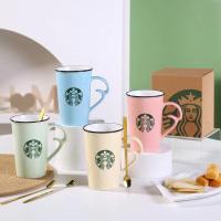 ราคา แก้วน้ำ ถ้วยกาแฟร้อน ถ้วยกาแฟสตาร์บัค 420ml แก้วชงกาแฟพร้อมช้อนสแตนเลส ช้อนกาแฟ ราคาถูก แก้วเซรามิคลายการ์ตูน (22449239103)
