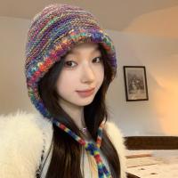 ราคา หมวกถัก ผ้าวูล สีรุ้งน่ารัก ให้ความอบอุ่น แฟชั่นฤดูหนาว สําหรับนักเรียน หมวกวินเทจ หมวกไหมพรม (23022456029)