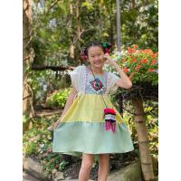 ราคา เดรสผ้าฝ้าย เดรสพื้นเมืองเด็ก ชุดเด็กดอย ชุดชาวเขา โทนสีพาสเทล ผ้านุ่มสีไม่ตก (21819105439)